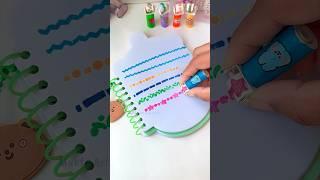 DIY Stamp Pen Set Underline Markers #shorts #art #diy #youtubeshorts