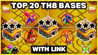 TH8 War & Farming Bases  2024 Updated  ANTI TH9 | ANTI DRAGON | ANTI 2 STAR | With Copy Links 2024