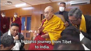 His holiness journey from Tibet to India.#dalailama #dalailamalesson #tibetanvlogger