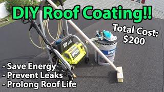 How to Apply Roof Coating