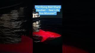 "Sea Monster Sighting? Rare Red Shark Caught on Camera!" #shark #deepseaadventure