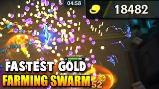 NEW FASTEST WAY TO GET GOLD IN SOLO SWARM IN 15 MINUTES (18,500 GOLD PER RUN) - Swarm Guide League