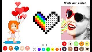 Color by Number ®: No.Draw  #1  Get New Reward  @Sweet girls games ​