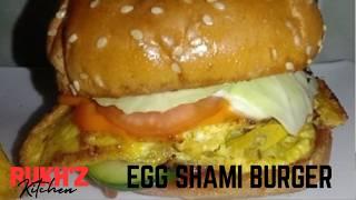 Easy and delicious frozen egg shami burgers by Rukh'Z Kitchen | homemade burger | Rukh'Z Kitchen