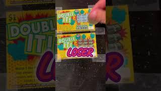 QUICK SCRATCH 59: TWO $1 DOUBLE IT #lottery #scratch #shorts