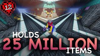 This Room Holds 25 MILLION ITEMS In Hardcore Minecraft!