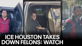 ICE Houston arrest 3 violent criminals in the US illegally