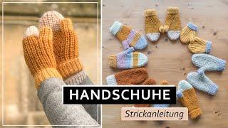 Handschuhe stricken im Halbpatent // Magic Loop erklärt