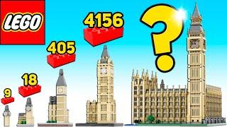 LEGO Big Ben in Different Scales - Comparison