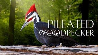 The PILEATED WOODPECKER | The LARGEST Woodpecker in North America!