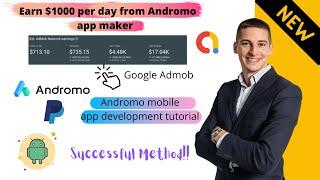 Earn $1000 per day from Andromo app maker | Android mobile app development Tutorial