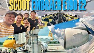 BARU!! SCOOT EMBRAER E190-E2 Flight TR632 Singapore - Hat Yai | SMOOTH & EFFICIENT!!