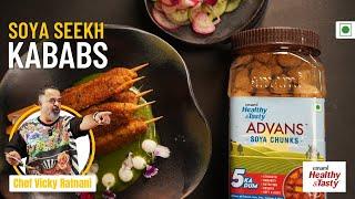 Soya Seekh Kababs Recipe | Protein-Packed Healthy Soya Seekh Kababs | Chef Vicky Ratnani