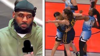 LeBron James REACTS to Caitlin Clark Getting Bullied...