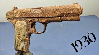 1930 TT-30 Tokarev Auto pistol Restoration, Tokarev tt-30 , tt-30 Bore pistol Gun Restoration