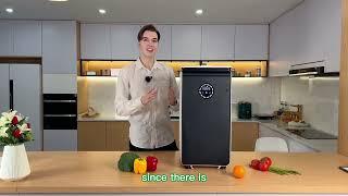 GEME eletric compost bin for kitchen food waste solution introduction, the easiest home  composting