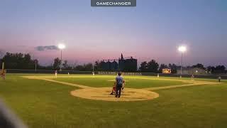 Bouncing ground ball, put out at first - Ben Plaisance 2B