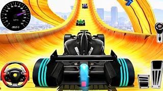 F1 Formula Car Crazy Mega Ramp Racing - Impossible Monster Truck Stunts Driving : Android Gameplay