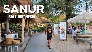 [4K] Bali Sanur Walking Tour - Main Street and Pantai Sanur