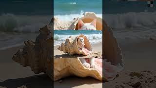beautiful white cute cat in pink stunning dress sitting in the sea shell# cat enjoying on the beach