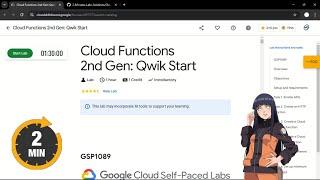 Cloud Functions 2nd Gen: Qwik Start | #qwiklabs | #GSP1089