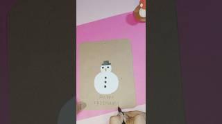 Christmas cards ideas️️#christmas#cards#craft#snowman#papercraft#shorts