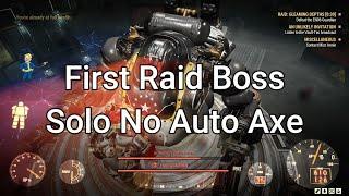 EN06 Guardian Gleaming Depths Raid Boss Solo No Auto Axe Cheese - Fallout 76