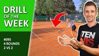 4 Runden 2vs2 - Rasante Doppelübung für 4 Spieler - #095 "Drill of the Week"