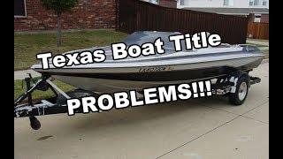 Buying a boat in Texas without a title? Watch this!