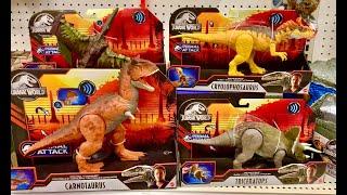 2020 Jurassic World Toy Hunt - Primal Attack Tarbosaurus, Sarcosuchus, Carnotaurus & Cryolophosaurus