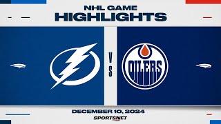 NHL Highlights | Lightning vs. Oilers - December 10, 2024