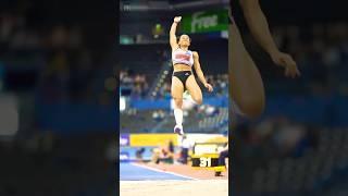 Jazmin Sawyers  Amazing Long Jump Athlete  #shorts #jazmin