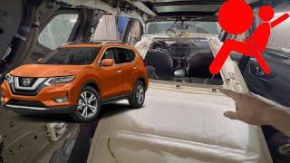 nissan rogue  боковая подушка безопасности - замена