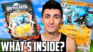 IS IT WORTH IT? Lucario ex Battle Deck Unboxing and Review!