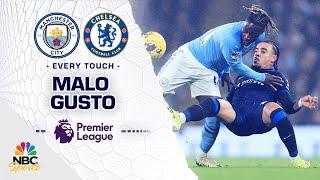 Every touch: Malo Gusto pockets Jeremy Doku, Manchester City | Premier League | NBC Sports