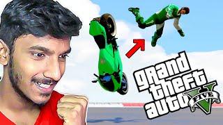 Invisible Track Bike Stunt Race -  GTA 5 Tamil Stunt Race - GTA 5 Funny moment - Sharp Tamil Gaming