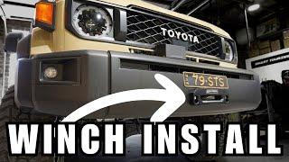 WINCH INSTALL INTO FACTORY BUMBER | 79 SERIES LANDCRUISER BUILD PART 6