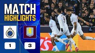 Club Brugge - Aston Villa | 1-3 | Highlights | Champions League 2024-25 | Club Brugge vs Aston Villa