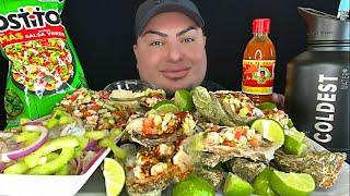 MASSIVE MARISCOS MUKBANG • Fresh Oysters • Aguachile • Ceviche • Ostiones Preparados