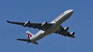 **RARE** Qatar Amiri A340-200 LOUD takeoff from London Heathrow