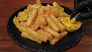 Crispy French Fries At Home | With Cheese Sauce