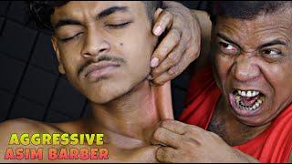 Aggressive Head Massage & Hair Cracking by Asim Barber | Neck Massage & Neck Cracking | ASMR Cracks