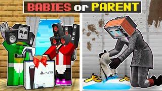 BABIES or PARENTS JJ and MIKEY - FAMILY SAD STORY  in Minecraft - Maizen
