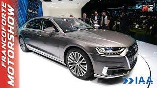 NEW AUDI A8 2018 SALONE DI FRANCOFORTE FRANKFURT MOTOR SHOW 2017