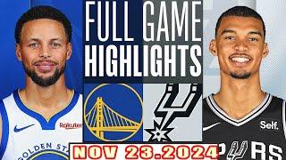 San Antonio Spurs Vs Golden State Warriors FULL GAME Highlights Nov 23,2024 NBA Season 2024-25