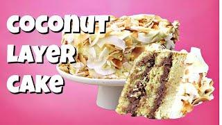 Vegan Coconut Layer Cake Recipe || Gretchen's Vegan Bakery