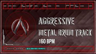 Aggressive Metal Drum Track 160 BPM | Preset 3.0 (HQ,HD)