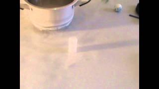 Liquid nitrogen projectiles - physics experiment