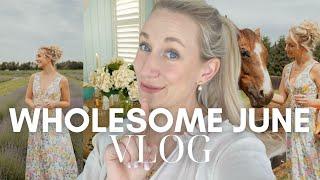 A Wholesome June Vlog | Hosting Dinner, Lavender Field & Packing