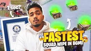 FASTEST SQUAD WIPE IN BGMI? *World Record * | Fun Highlights | sc0ut